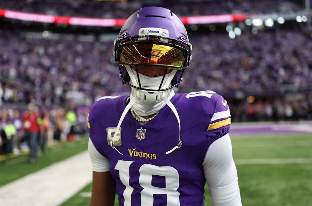 Justin Jefferson Minnesota Vikings Jersey #18 Nike Vapor FUSE Elite Purple Size 44 (Large) NFL