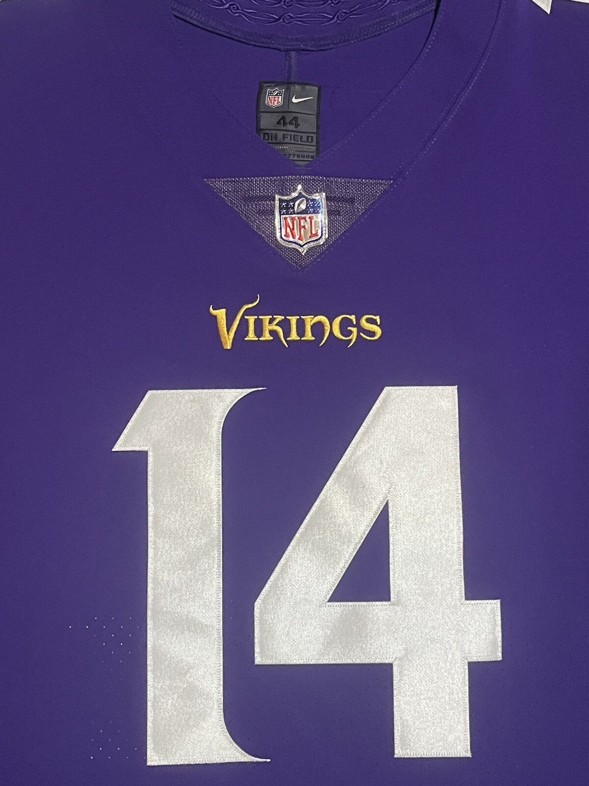 Stefon Diggs Minnesota Vikings Jersey #14 Nike Vapor Elite Purple Size 44 (Large) NFL
