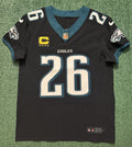 Saquon Barkley Philadelphia Eagles Jersey #26 Nike Vapor FUSE Elite Black Size 40 (Medium) NFL