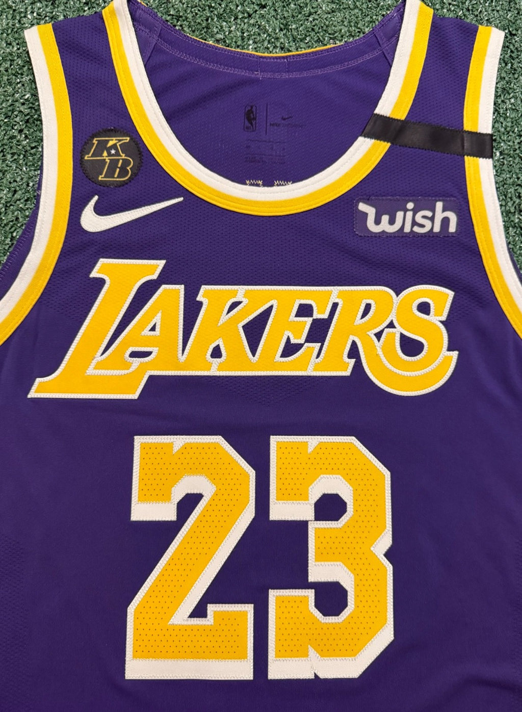 LeBron James Los Angeles Lakers Jersey #23 Nike VaporKnit Authentic Purple Size 48 (L) NBA
