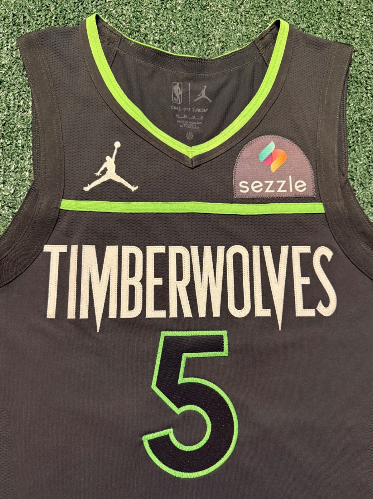 Anthony Edwards Minnesota Timberwolves Jersey #5 Nike ADV Authentic Gray Size 44 (M) NBA