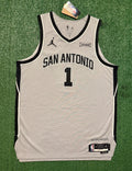 Victor Wembanyama San Antonio Spurs Jersey #1 Nike ADV Authentic Gray Size 48 (L) NBA