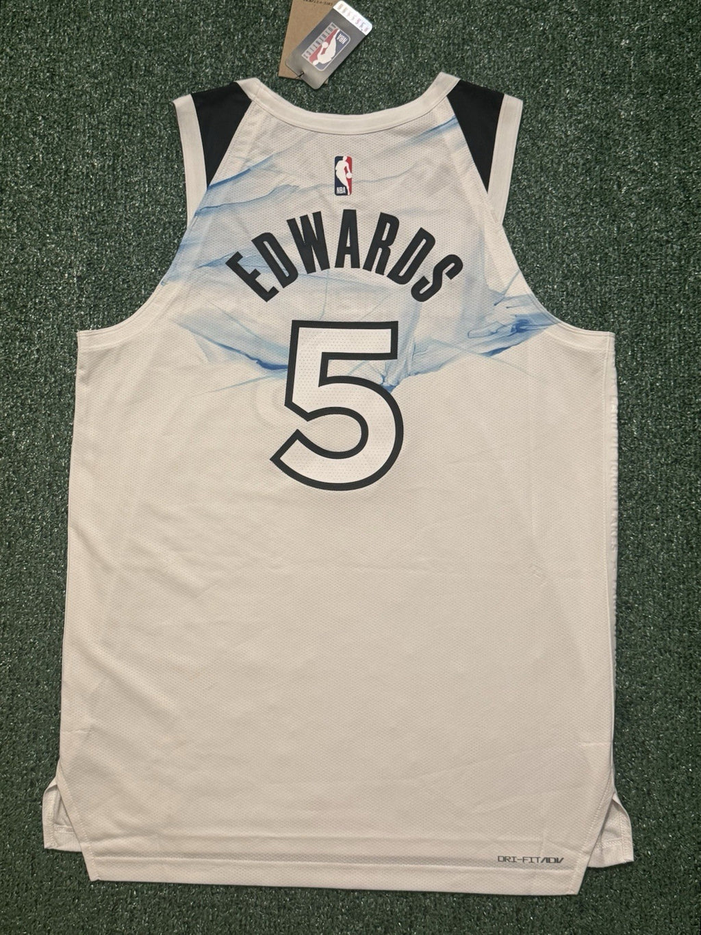 Anthony Edwards Minnesota Timberwolves Jersey #5 Nike ADV Authentic White Size 48 (L) NBA