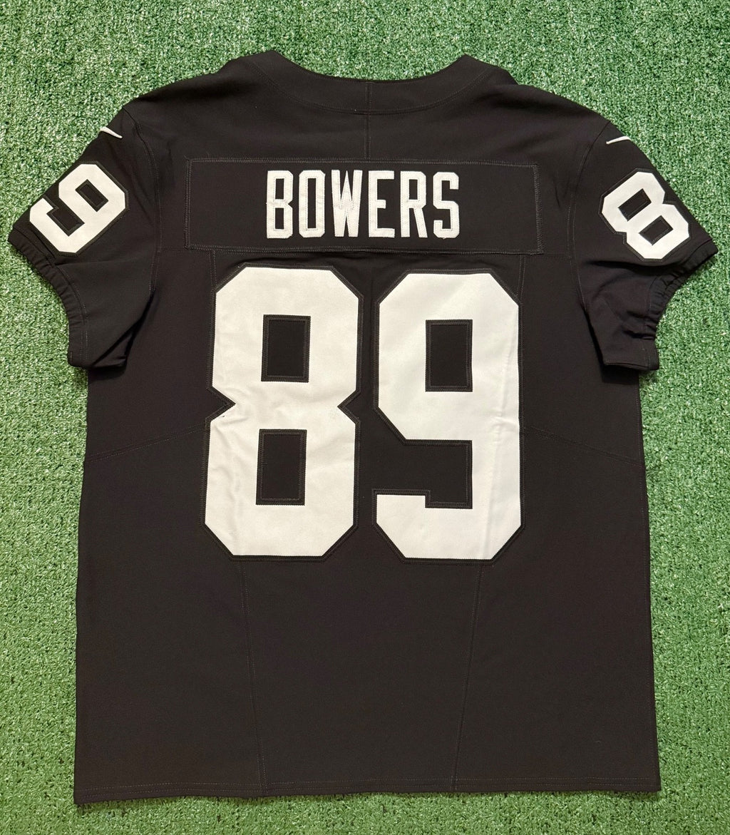 Brock Bowers Las Vegas Raiders Jersey #89 Nike Vapor Fuse Elite Black Size 44 (L) NFL