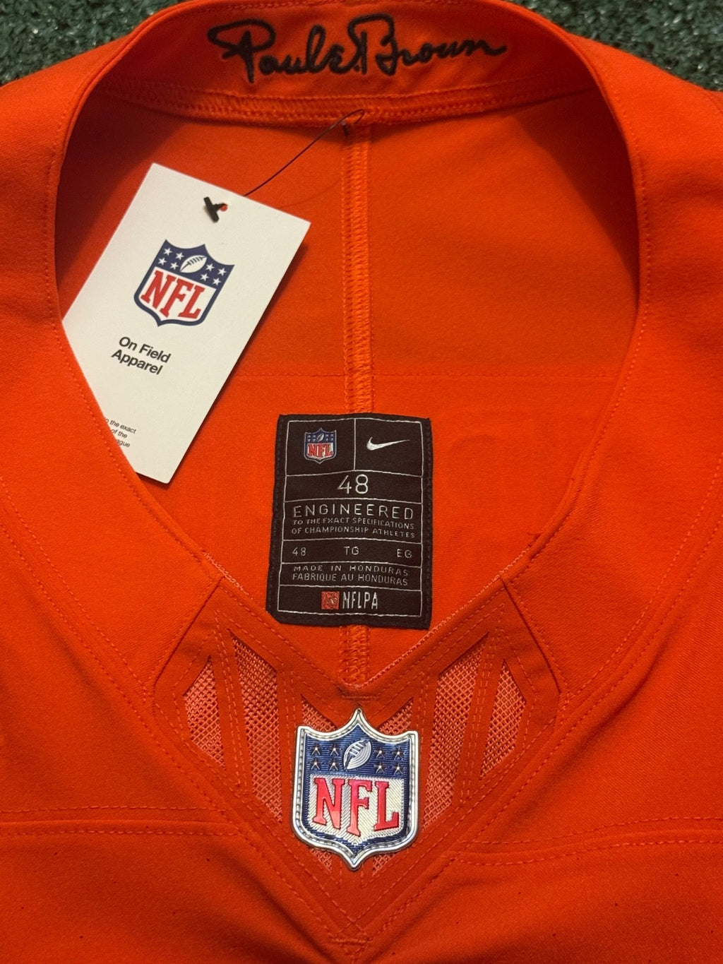 Joe Burrow Cincinnati Bengals Jersey #9 Nike Vapor FUSE Elite Orange Size 48 (XL) NFL