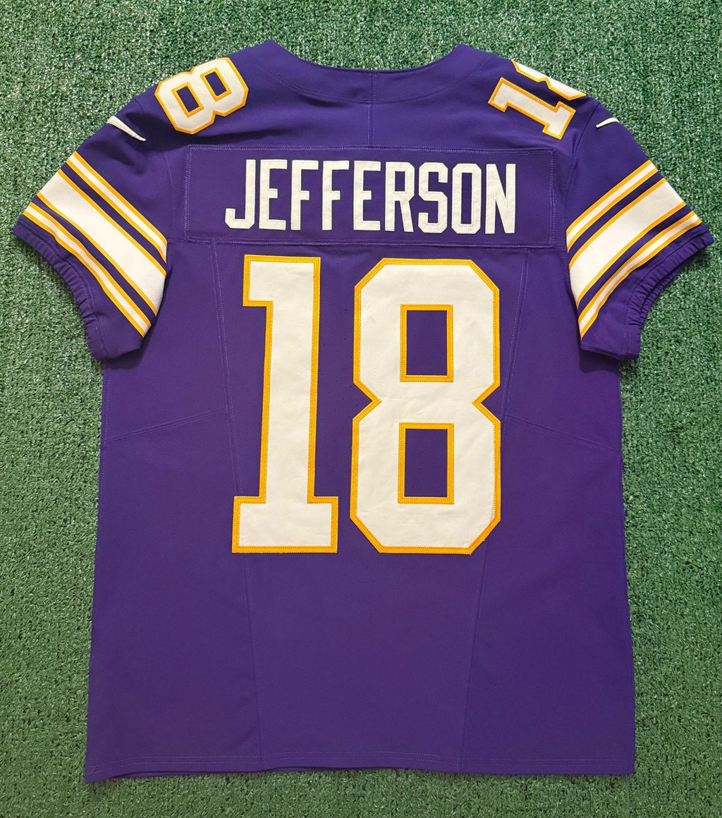 Justin Jefferson Minnesota Vikings Jersey #18 Nike Vapor FUSE Elite Purple Size 40 (Medium) NFL