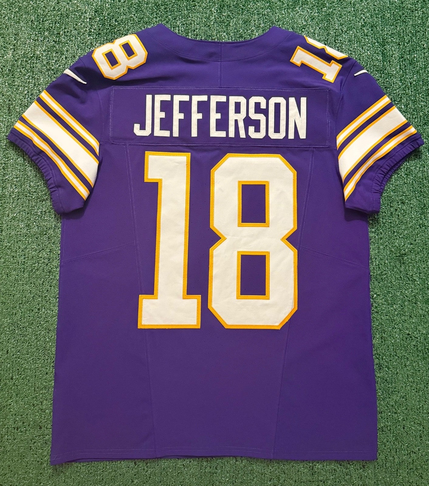 Justin Jefferson Minnesota Vikings Jersey #18 Nike Vapor FUSE Elite Purple Size 40 (Medium) NFL