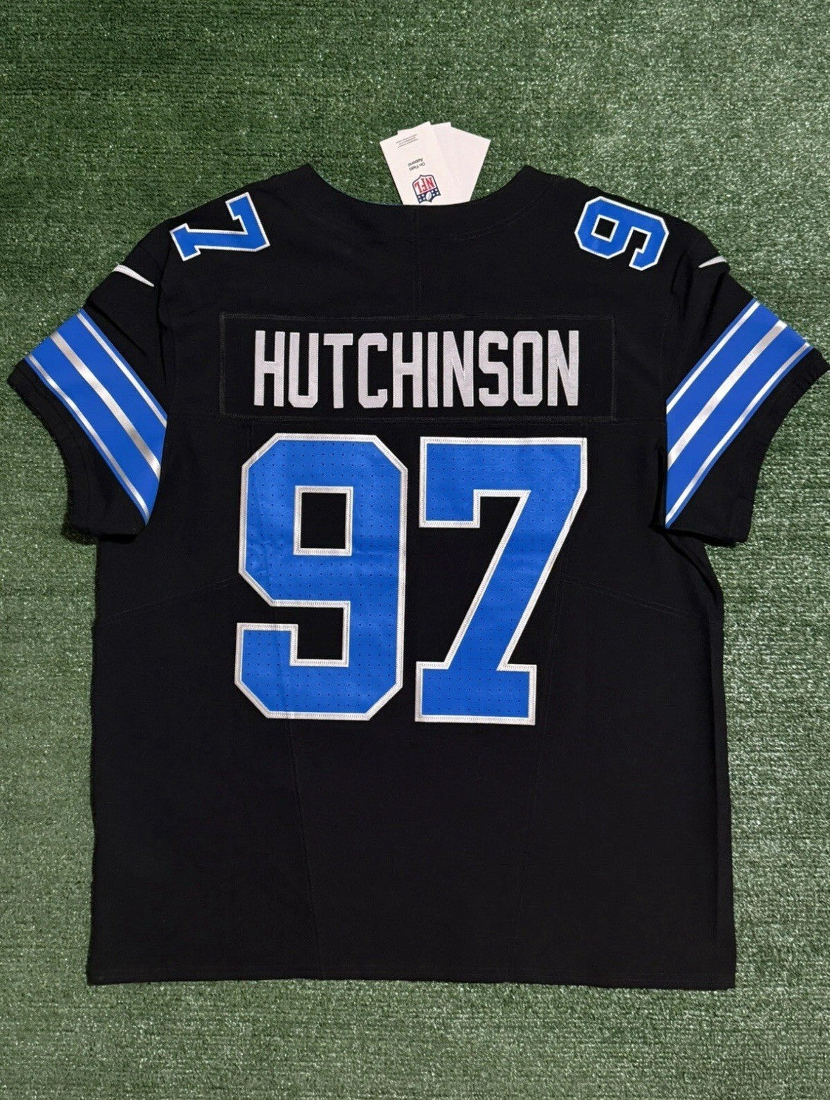 Aidan Hutchinson Detroit Lions Jersey #97 Nike Vapor FUSE Elite Black size 48 (XL) NFL