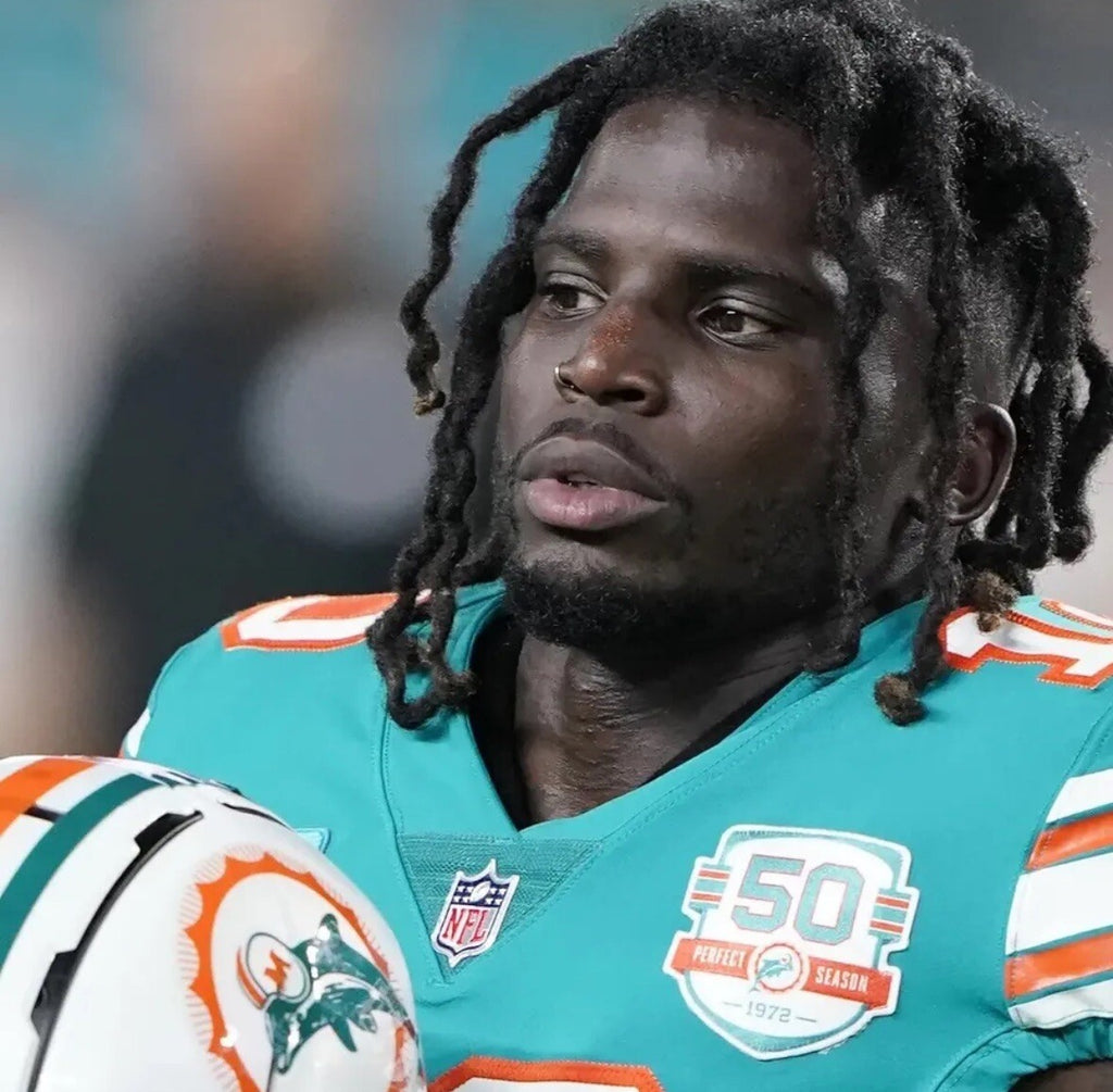 Tyreek Hill Miami Dolphins Jersey #10 Nike Vapor Elite Blue Size 44 (L) NFL