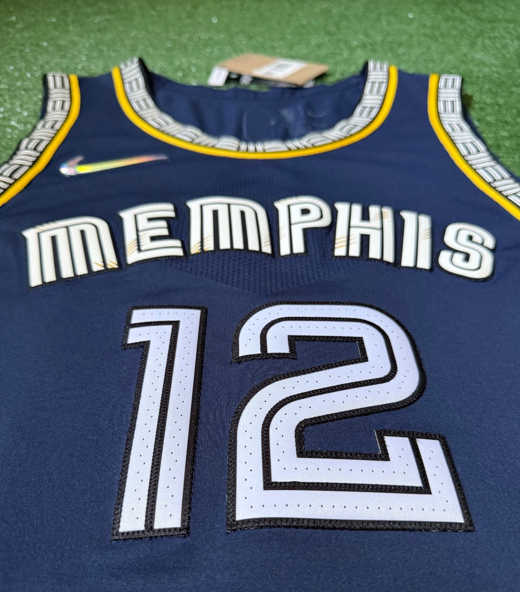 Ja Morant Memphis Grizzlies Jersey #12 Nike ADV Authentic Blue Size 52 (XL) NBA