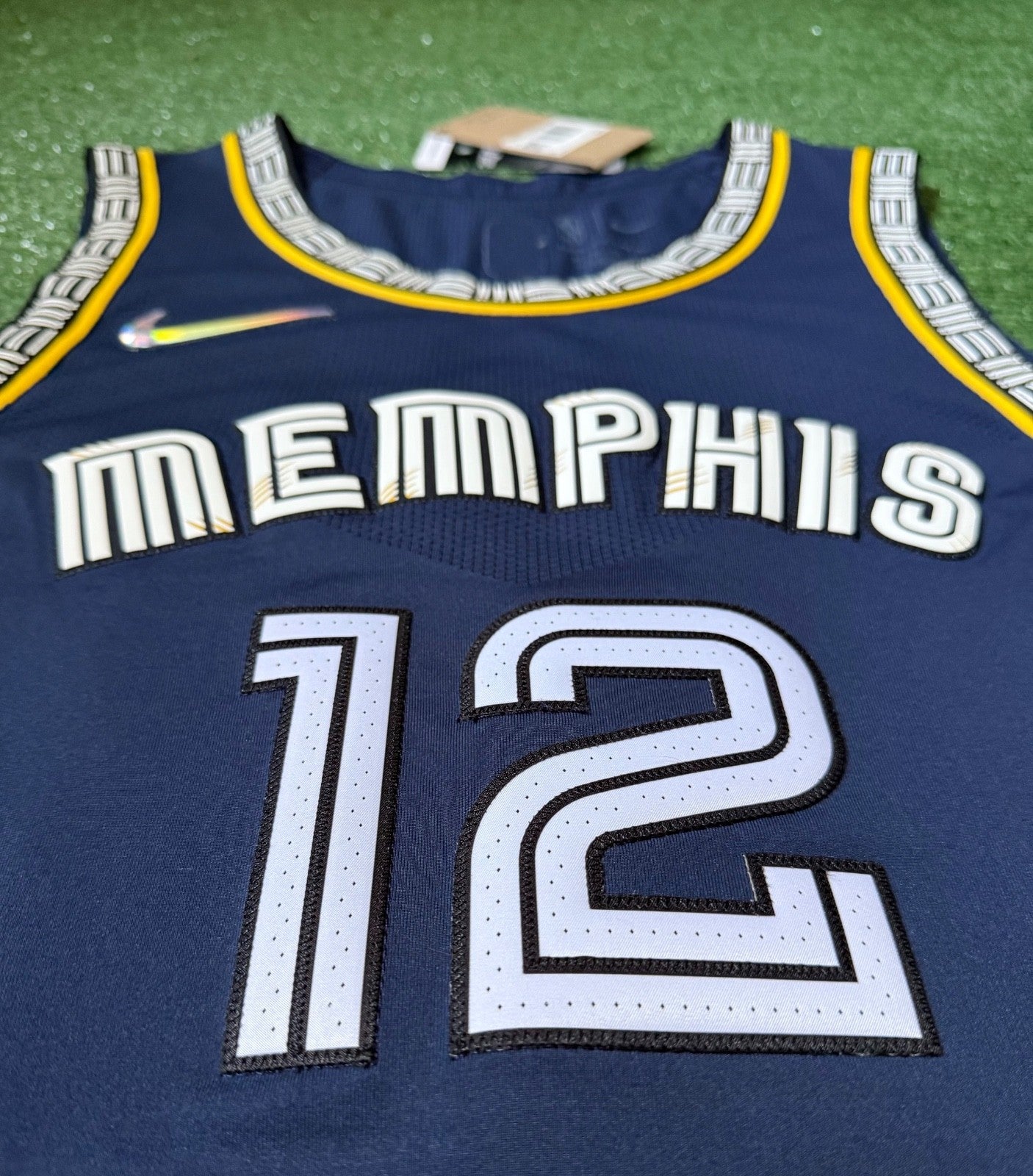Ja Morant Memphis Grizzlies Jersey #12 Nike ADV Authentic Blue Size 52 (XL) NBA
