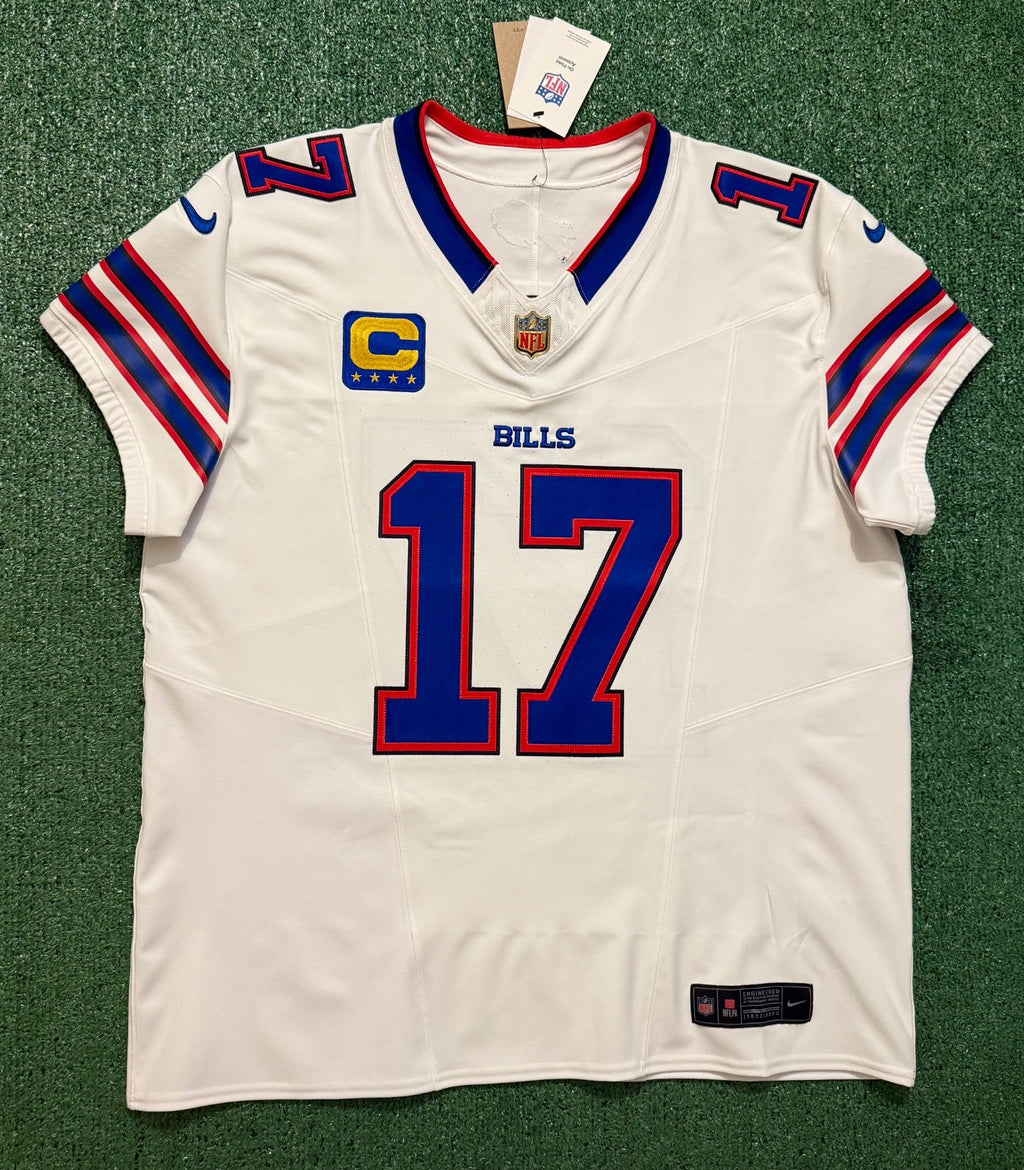 Josh Allen Buffalo Bills Jersey #17 Nike Vapor Fuse Elite White Size 48 (XL) NFL