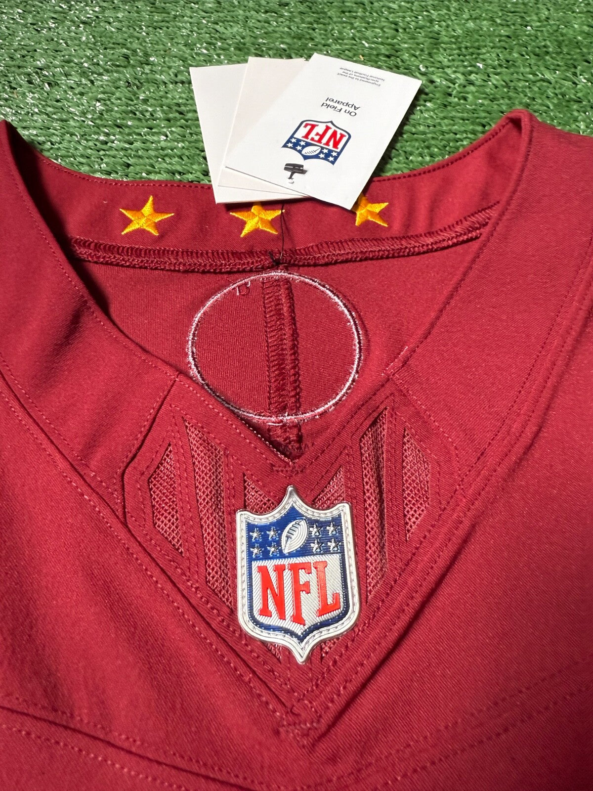 Jayden Daniels Washington Commanders Jersey #5 Nike Vapor Fuse Elite red size 48 (XL) NFL