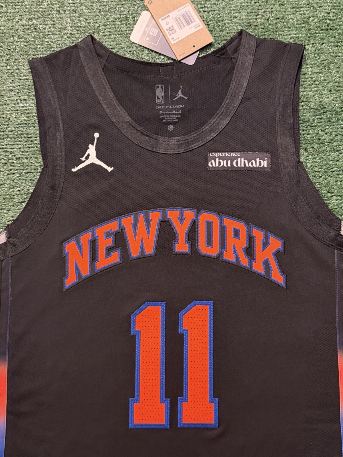 Jalen Brunson New York Knicks Jersey #11 Nike ADV Authentic Black Size 48 (L) NBA
