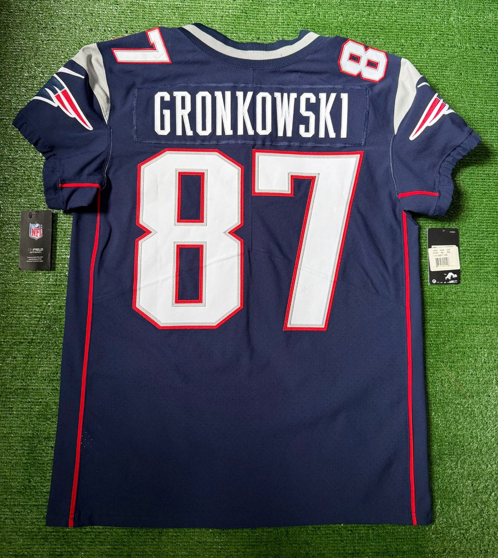 Rob Gronkowski New England Patriots Jersey #87 Nike Vapor Elite Blue Size 44 (L) NFL