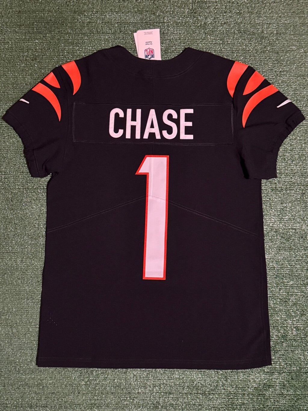 Ja'Marr Chase Cincinnati Bengals Jersey #1 Nike Vapor Elite Black Size 40 (M) NFL