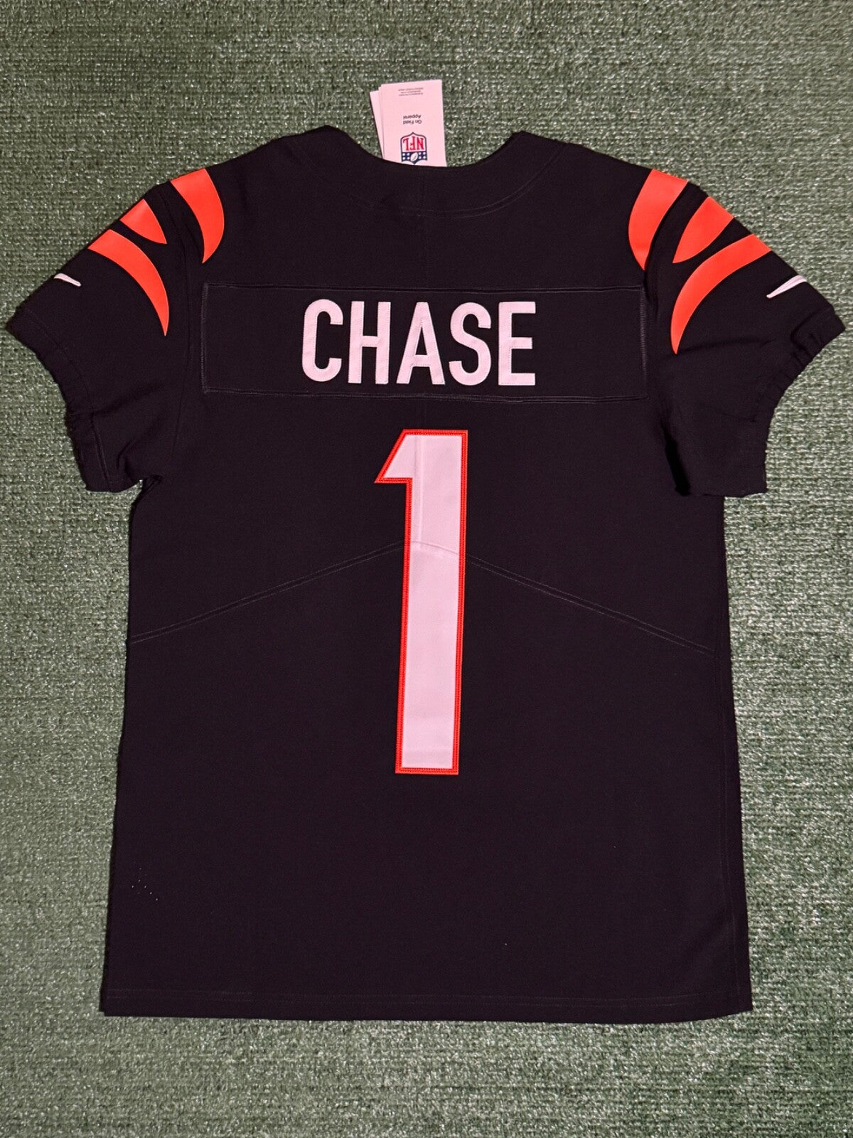 Ja'Marr Chase Cincinnati Bengals Jersey #1 Nike Vapor Elite Black Size 40 (M) NFL