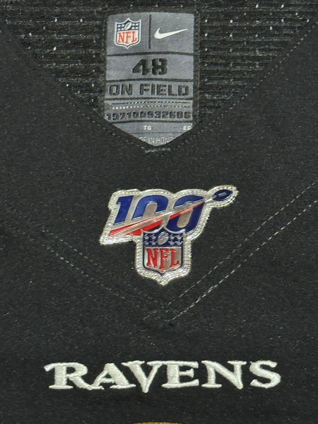 Lamar Jackson Baltimore Ravens Jersey #8 Nike Vapor Elite Black Size 48 (XL) NFL
