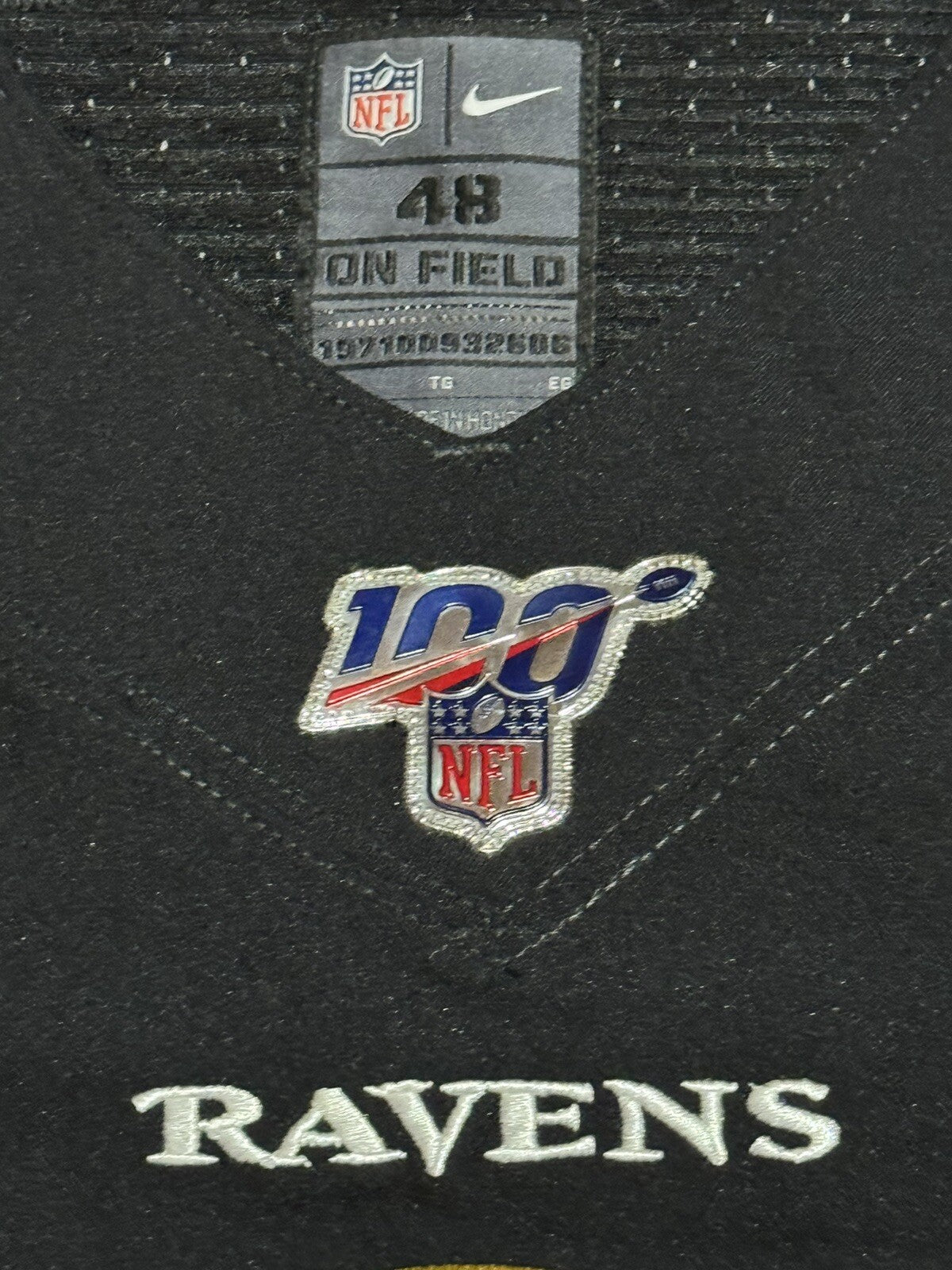 Lamar Jackson Baltimore Ravens Jersey #8 Nike Vapor Elite Black Size 48 (XL) NFL