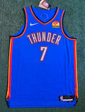 Chet Holmgren Oklahoma City Thunder Jersey #7 Nike ADV Authentic Blue Size 48 (L) NBA