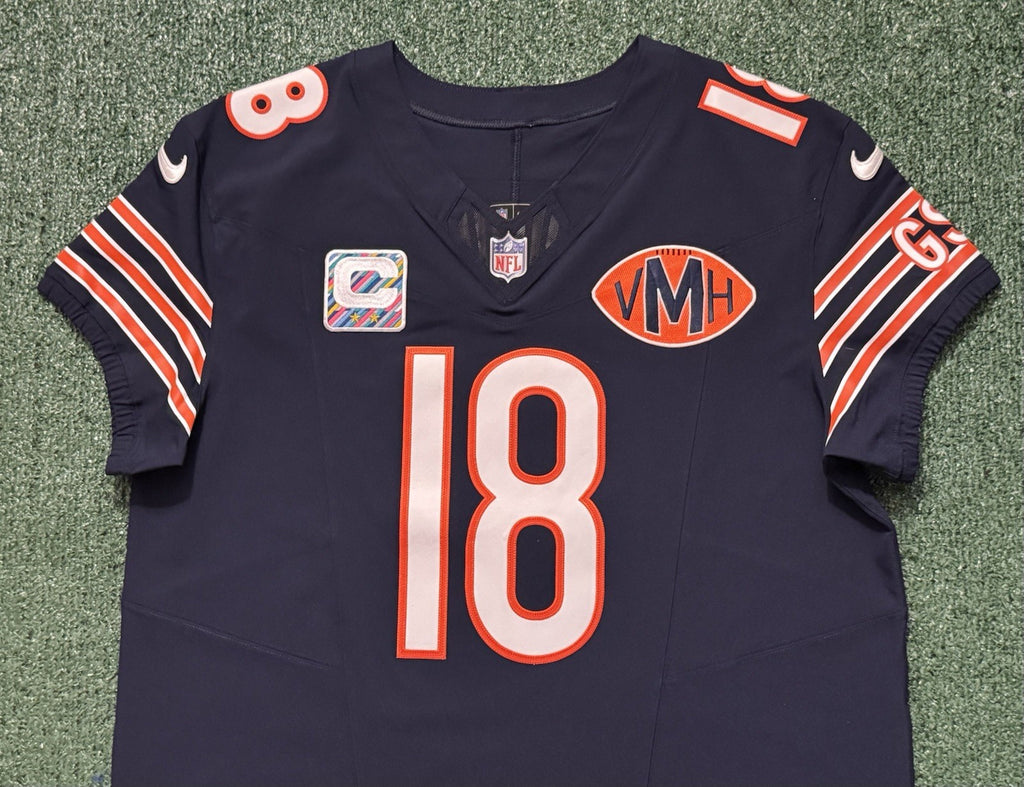 Caleb Williams Chicago Bears Jersey #18 Nike Vapor FUSE Elite Navy Size 48 (XL) NFL