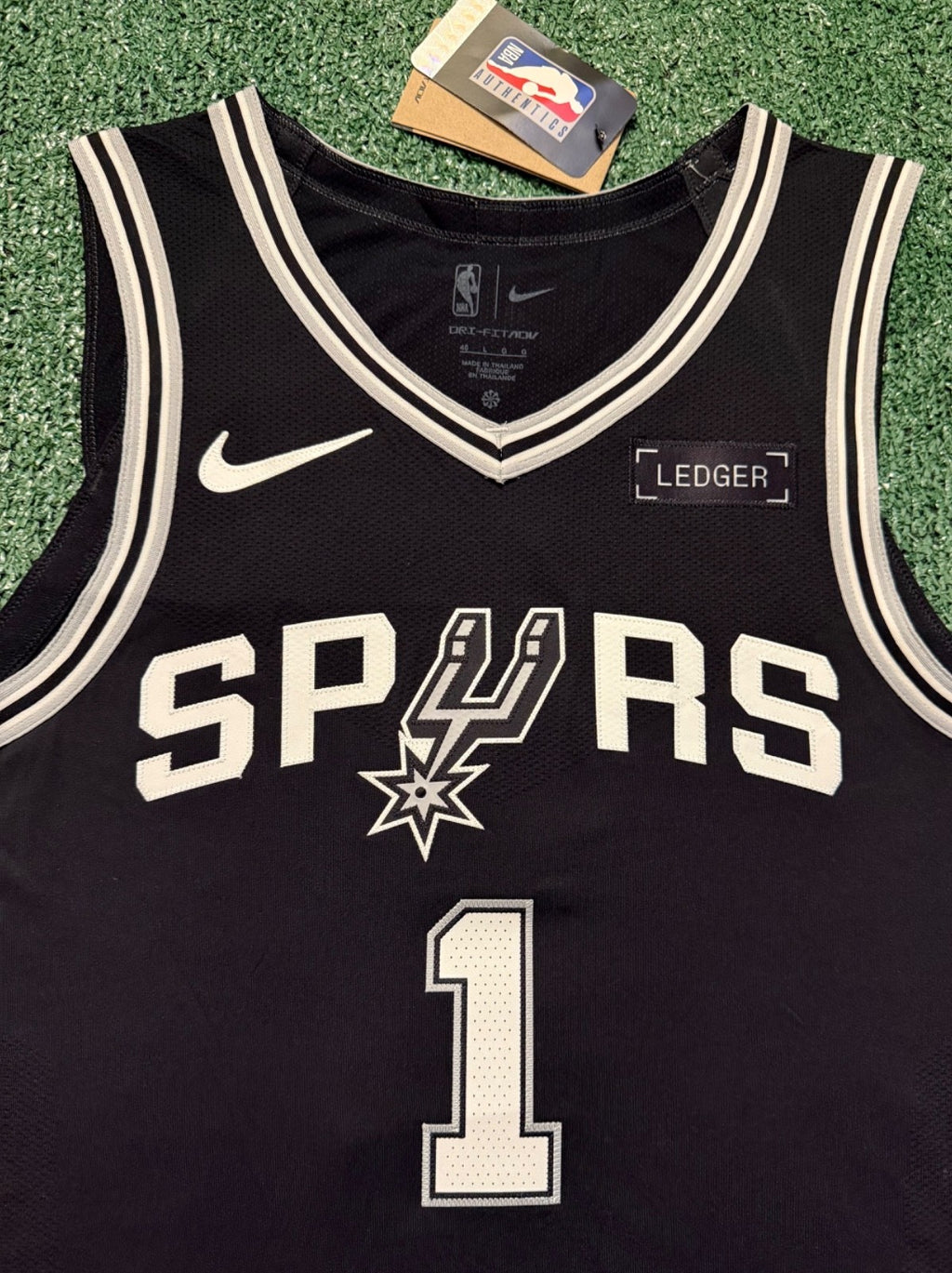 Victor Wembanyama San Antonio Spurs Jersey #1 Nike ADV Authentic Black Size 48 (L) NBA