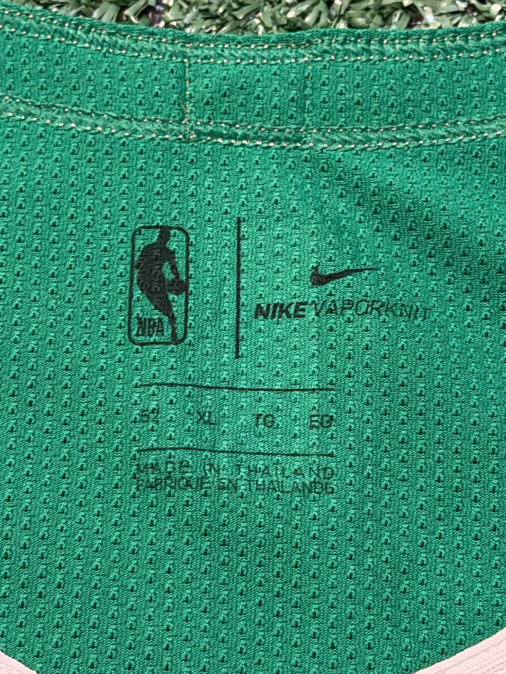 Jayson Tatum Boston Celtics Jersey #0 Nike VaporKnit Authentic Green Size 52 (XL) NBA