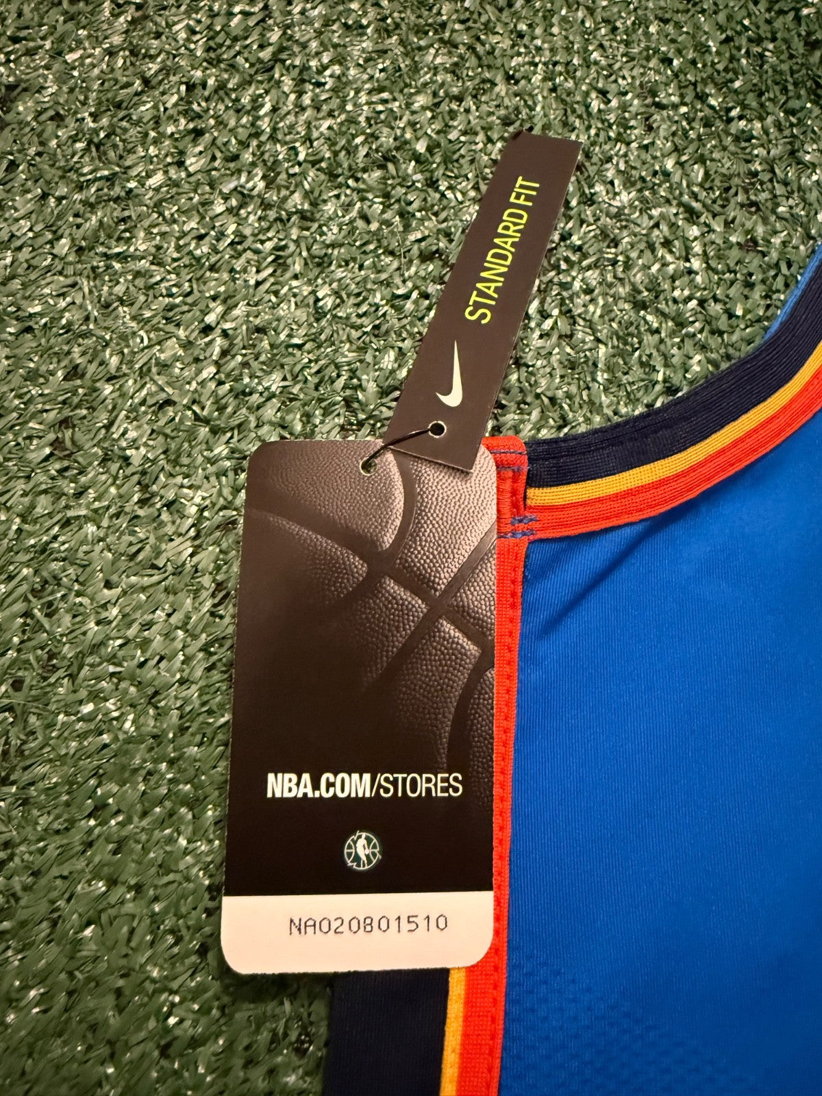 Shai Gilgeous-Alexander Oklahoma City Thunder Jersey #2 Nike VaporKnit Authentic Blue Size 48 (L) NBA