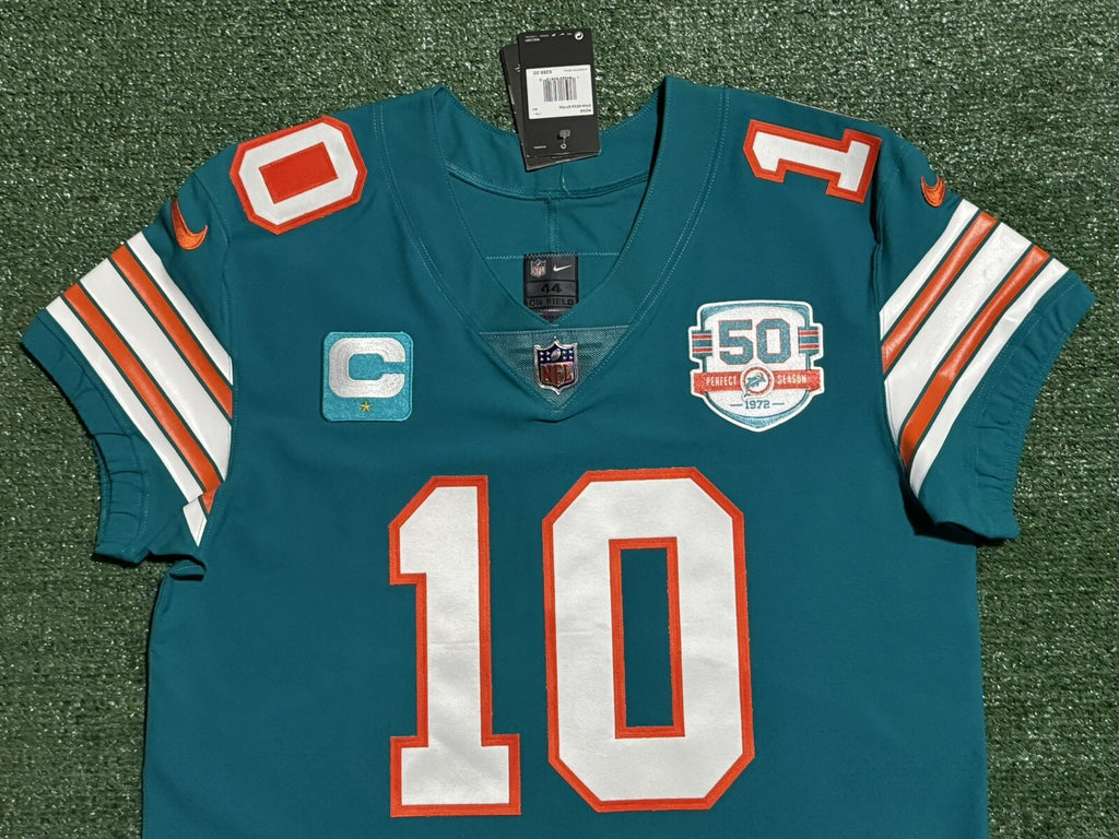 Tyreek Hill Miami Dolphins Jersey #10 Nike Vapor Elite Blue Size 44 (L) NFL