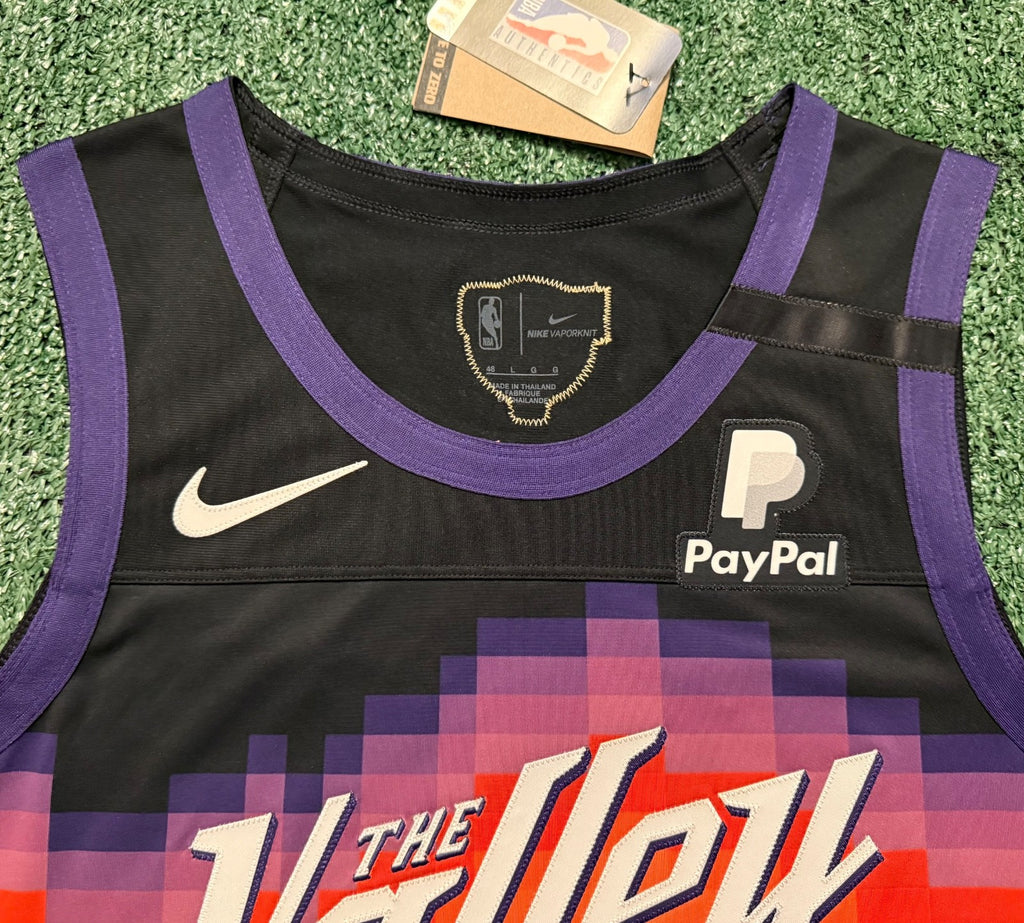 Devin Booker Phoenix Suns Jersey #1 Nike VaporKnit Authentic Black Size 48 (L) NBA