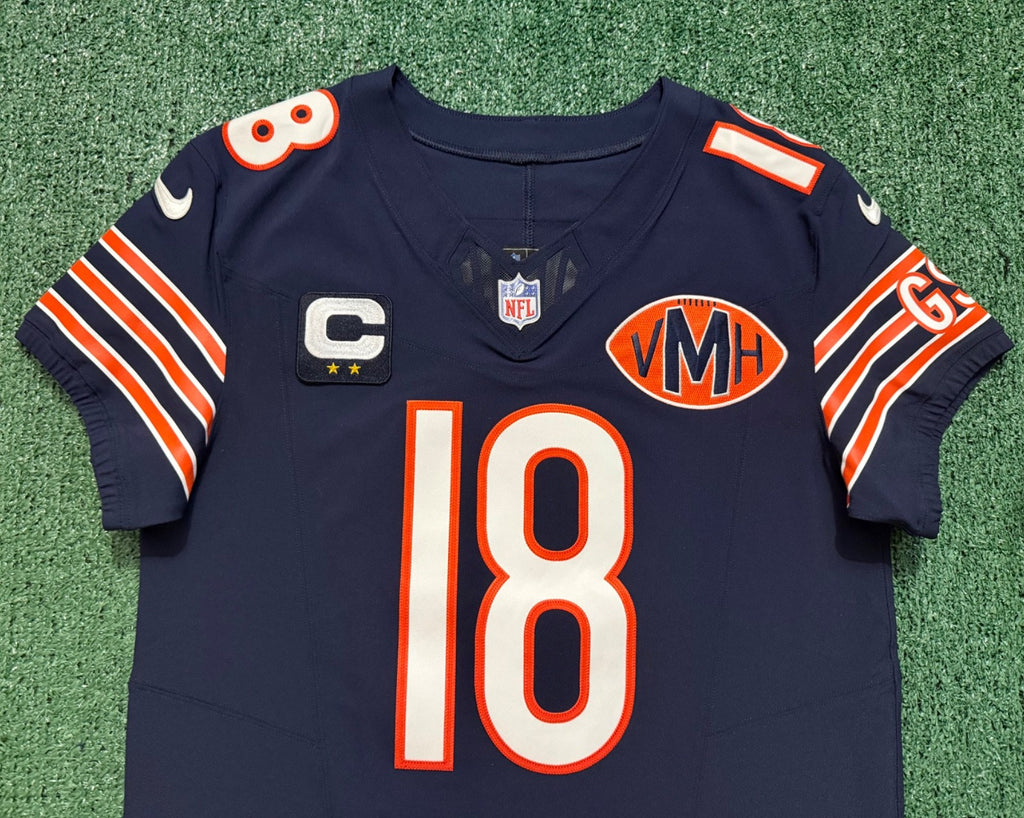 Caleb Williams Chicago Bears Jersey #18 Nike Vapor FUSE Elite Navy Size 40 (Medium) NFL