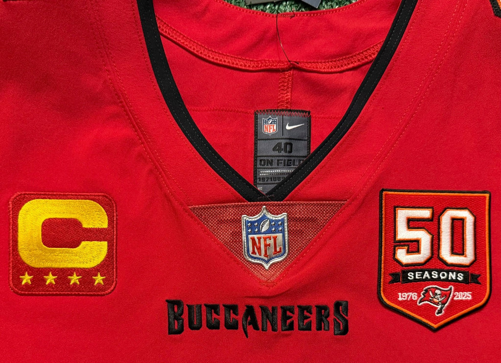 Baker Mayfield Tampa Bay Buccaneers Jersey #6 Nike Vapor Elite Red size 40 (Medium) NFL