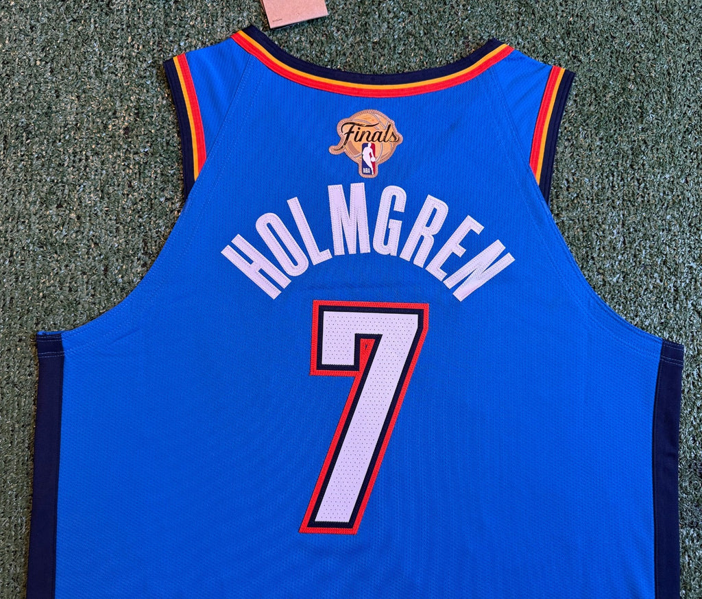Chet Holmgren Oklahoma City Thunder Jersey #7 Nike ADV Authentic Blue Size 48 (L) NBA