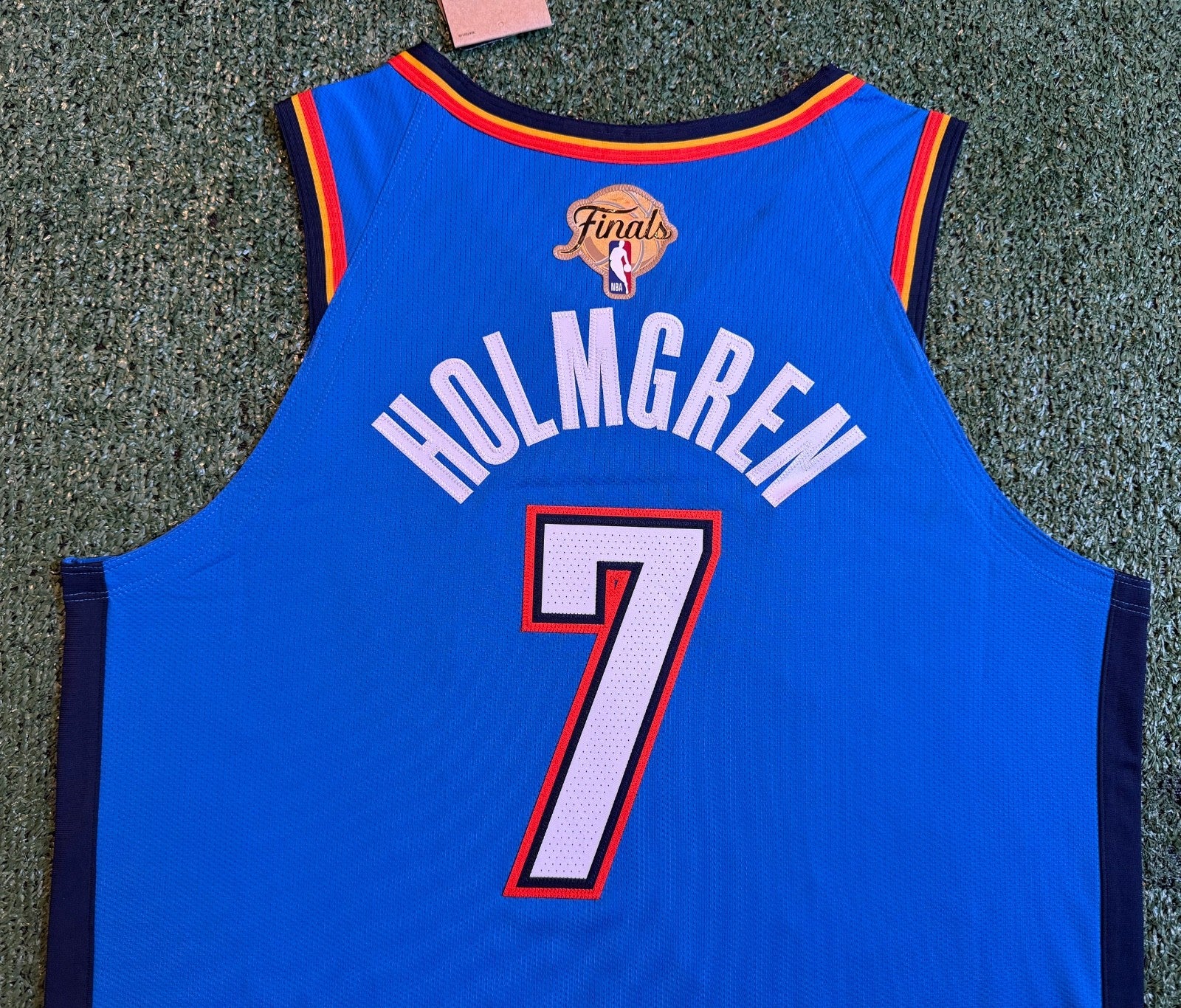 Chet Holmgren Oklahoma City Thunder Jersey #7 Nike ADV Authentic Blue Size 48 (L) NBA