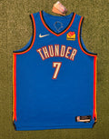 Chet Holmgren Oklahoma City Thunder Jersey #7 Nike ADV Authentic Blue Size 52 (XL) NBA