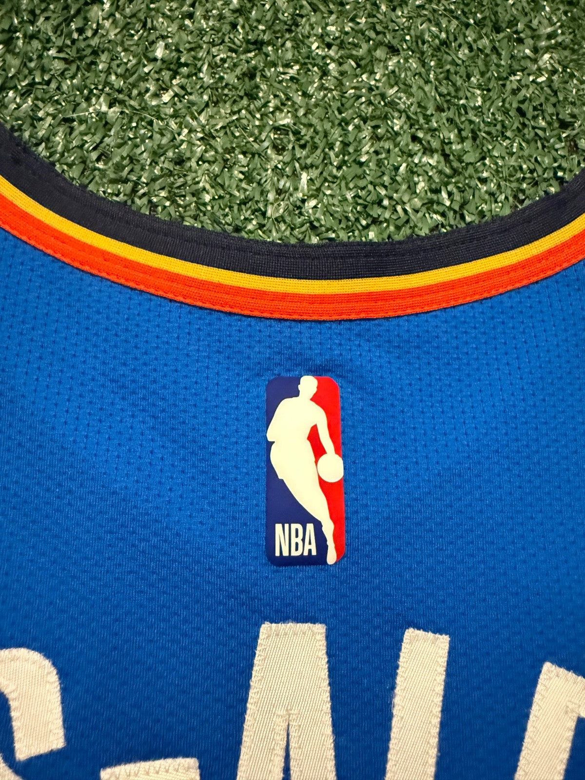 Shai Gilgeous-Alexander Oklahoma City Thunder Jersey #2 Nike VaporKnit Authentic Blue Size 48 (L) NBA