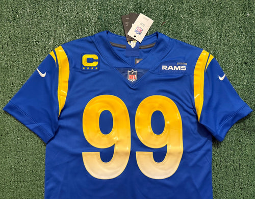 Aaron Donald Los Angeles Rams Jersey #99 Nike Vapor Limited Blue Size (Medium) NFL