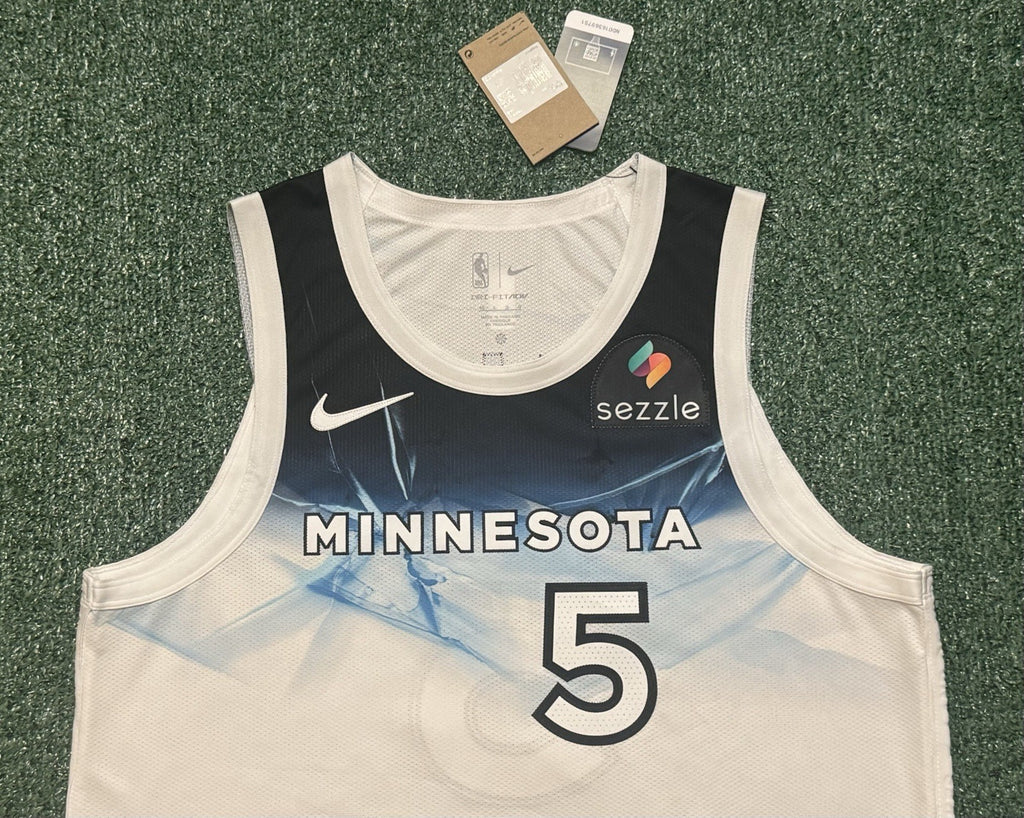 Anthony Edwards Minnesota Timberwolves Jersey #5 Nike ADV Authentic White Size 48 (L) NBA