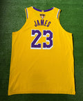 LeBron James Los Angeles Lakers Jersey #23 Nike VaporKnit Authentic Gold Size 52 (XL) NBA