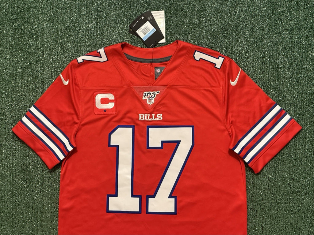Josh Allen Buffalo Bills Jersey #17 Nike Vapor Limited Red Size M NFL