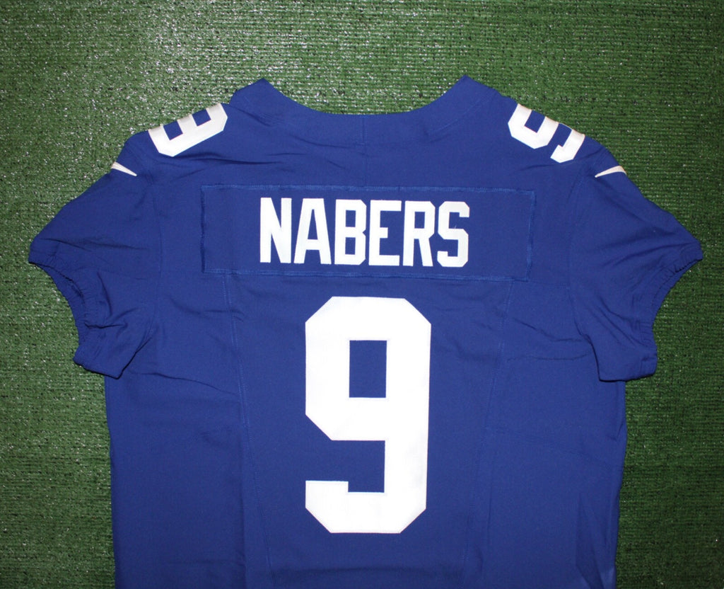 Malik Nabers New York Giants Jersey #9 Nike Vapor FUSE Elite Blue Size 48 (XL) NFL