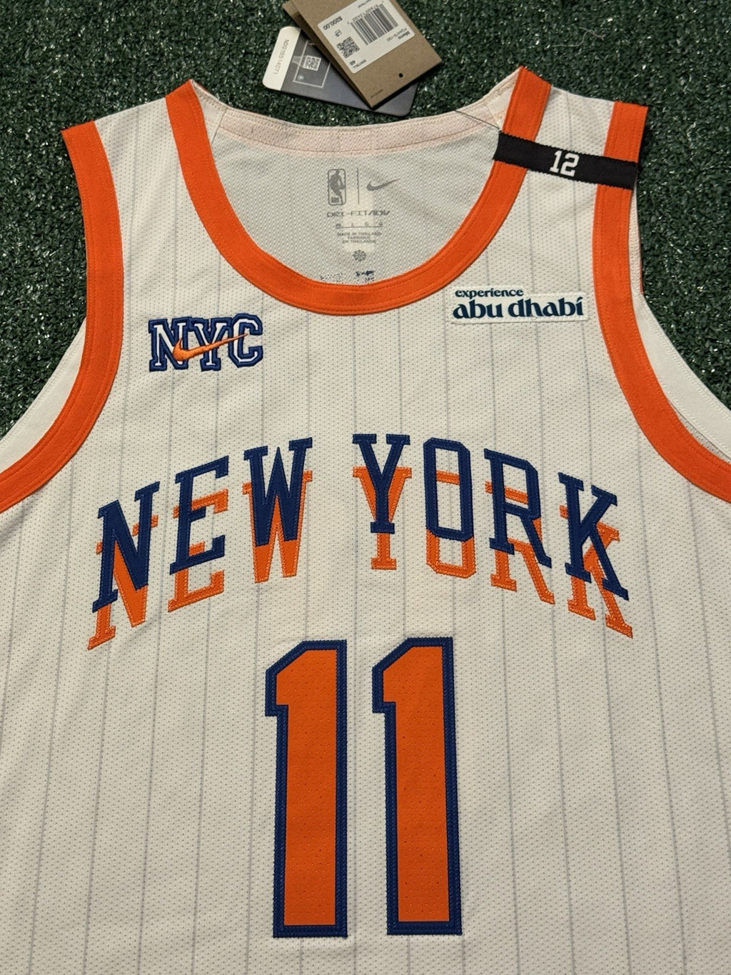 Jalen Brunson New York Knicks Jersey #11 Nike ADV Authentic White Size 48 (L) NBA