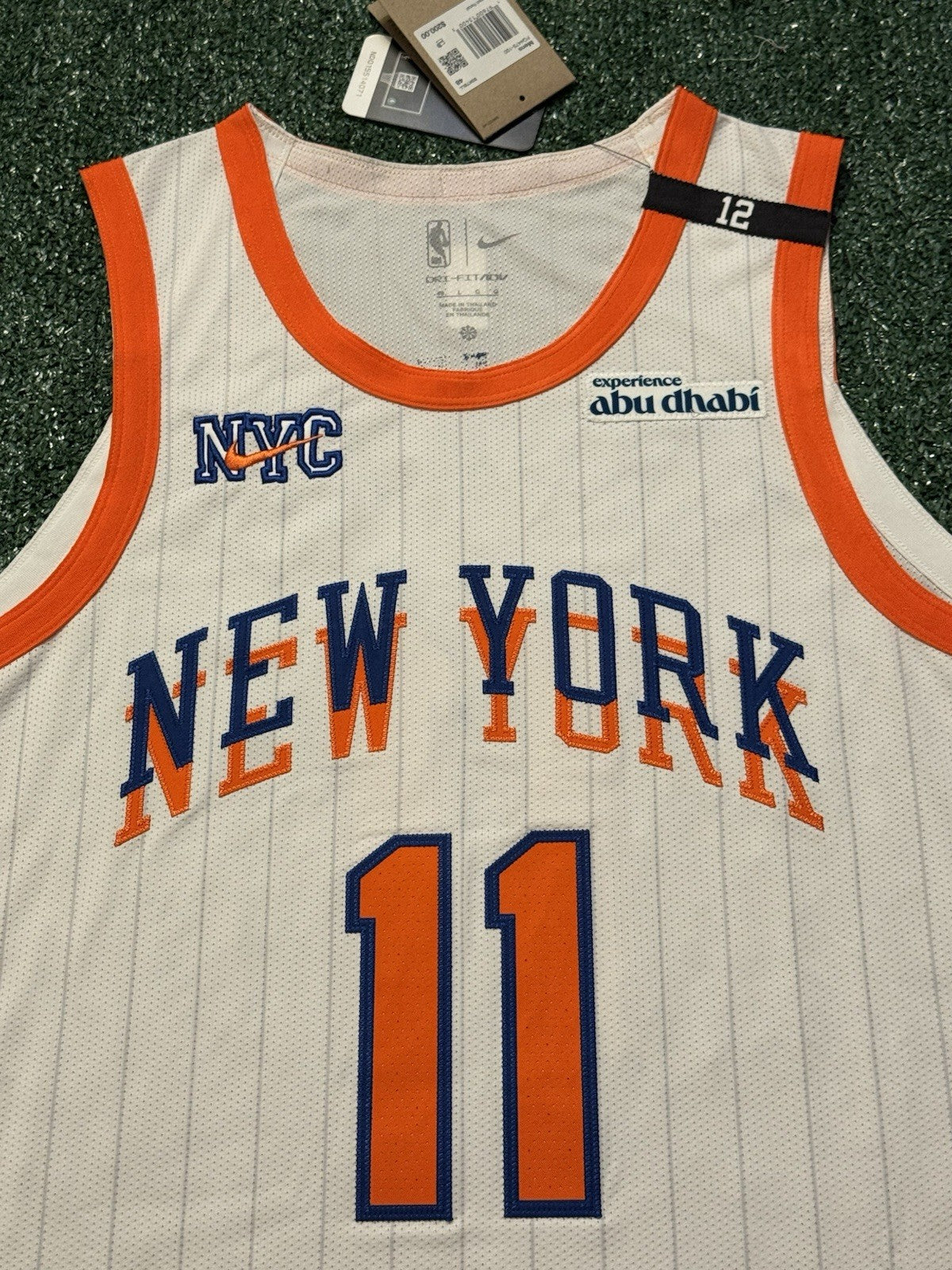Jalen Brunson New York Knicks Jersey #11 Nike ADV Authentic White Size 48 (L) NBA