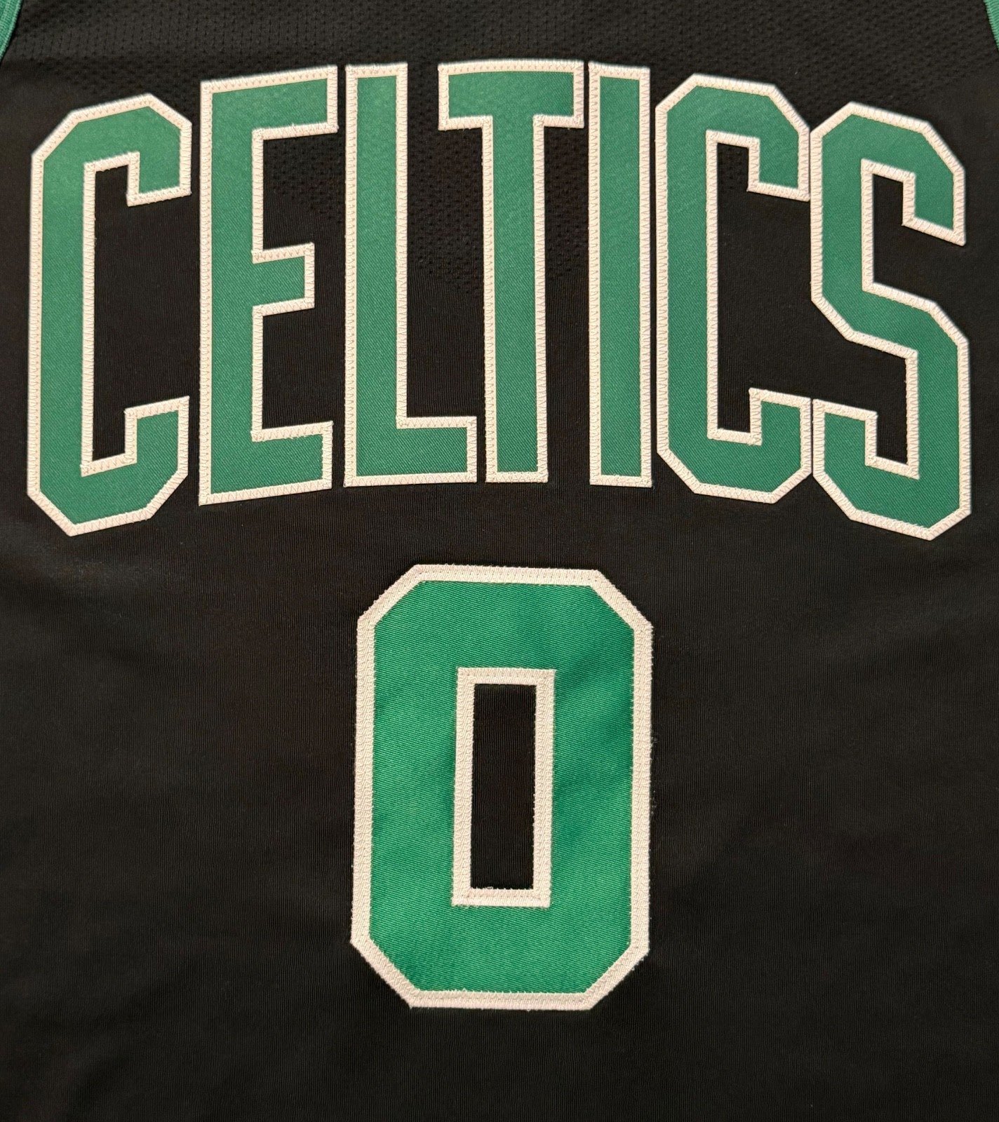 Jayson Tatum Boston Celtics Jersey #0 Nike VaporKnit Authentic Black Size 44 (M) NBA