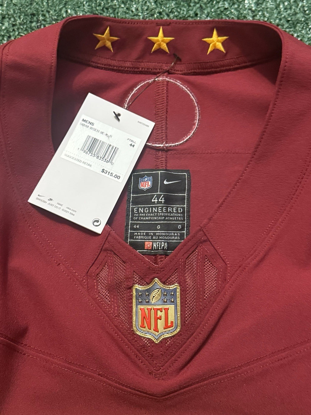 Jayden Daniels Washington Commanders Jersey #5 Nike Vapor Fuse Elite red size 44 (Large) NFL
