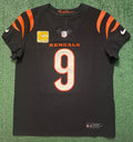 Joe Burrow Cincinnati Bengals Jersey #9 Nike Vapor FUSE Elite Black Size 44 (L) NFL