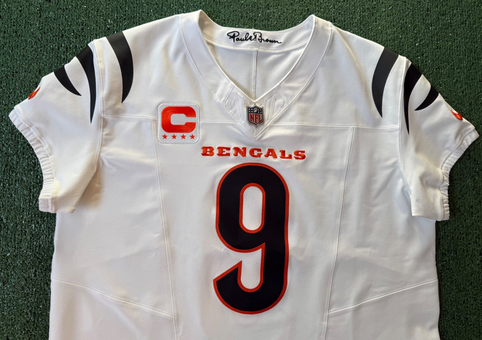 Joe Burrow Cincinnati Bengals Jersey #9 Nike Vapor FUSE Elite White Size 48 (XL) NFL