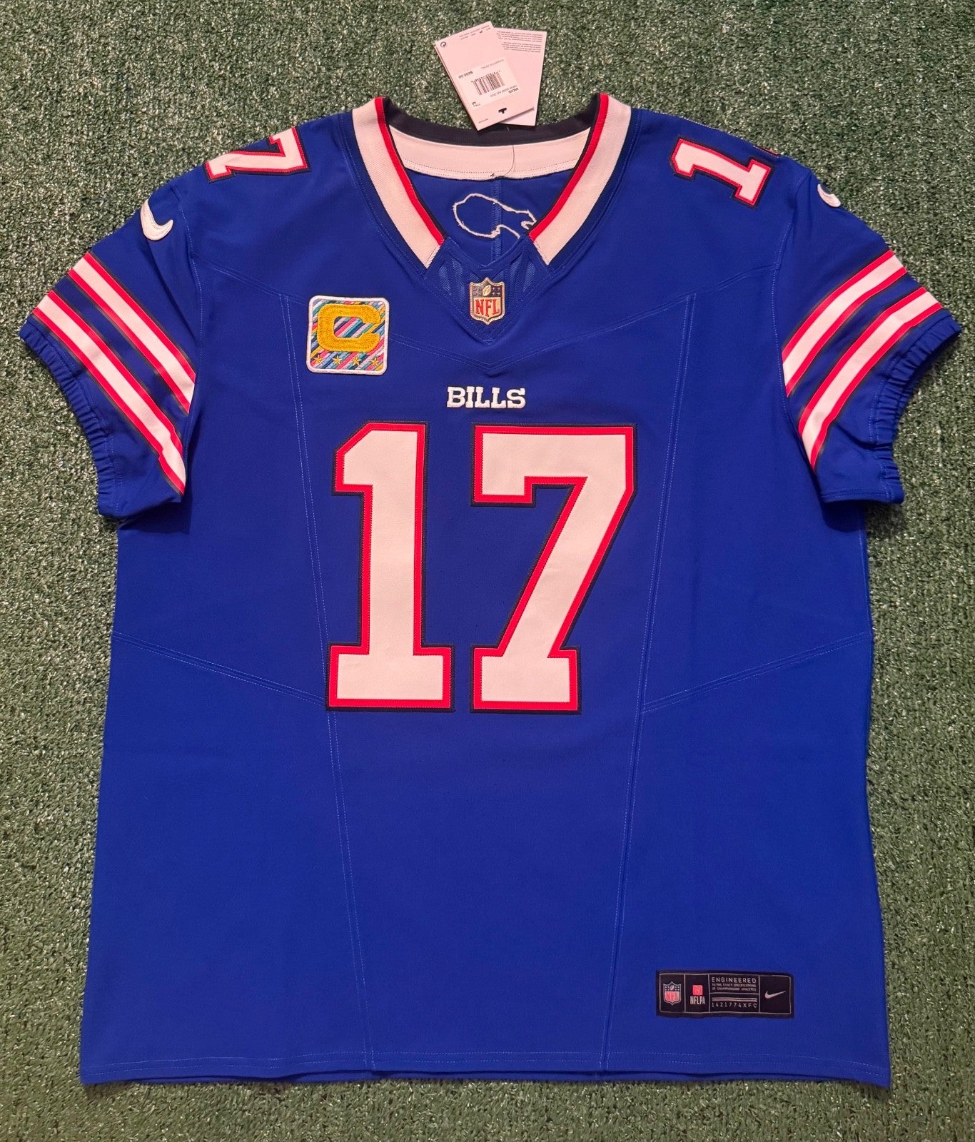 Josh Allen Buffalo Bills Jersey #17 Nike Vapor Fuse Elite Blue Size 48 (XL) NFL