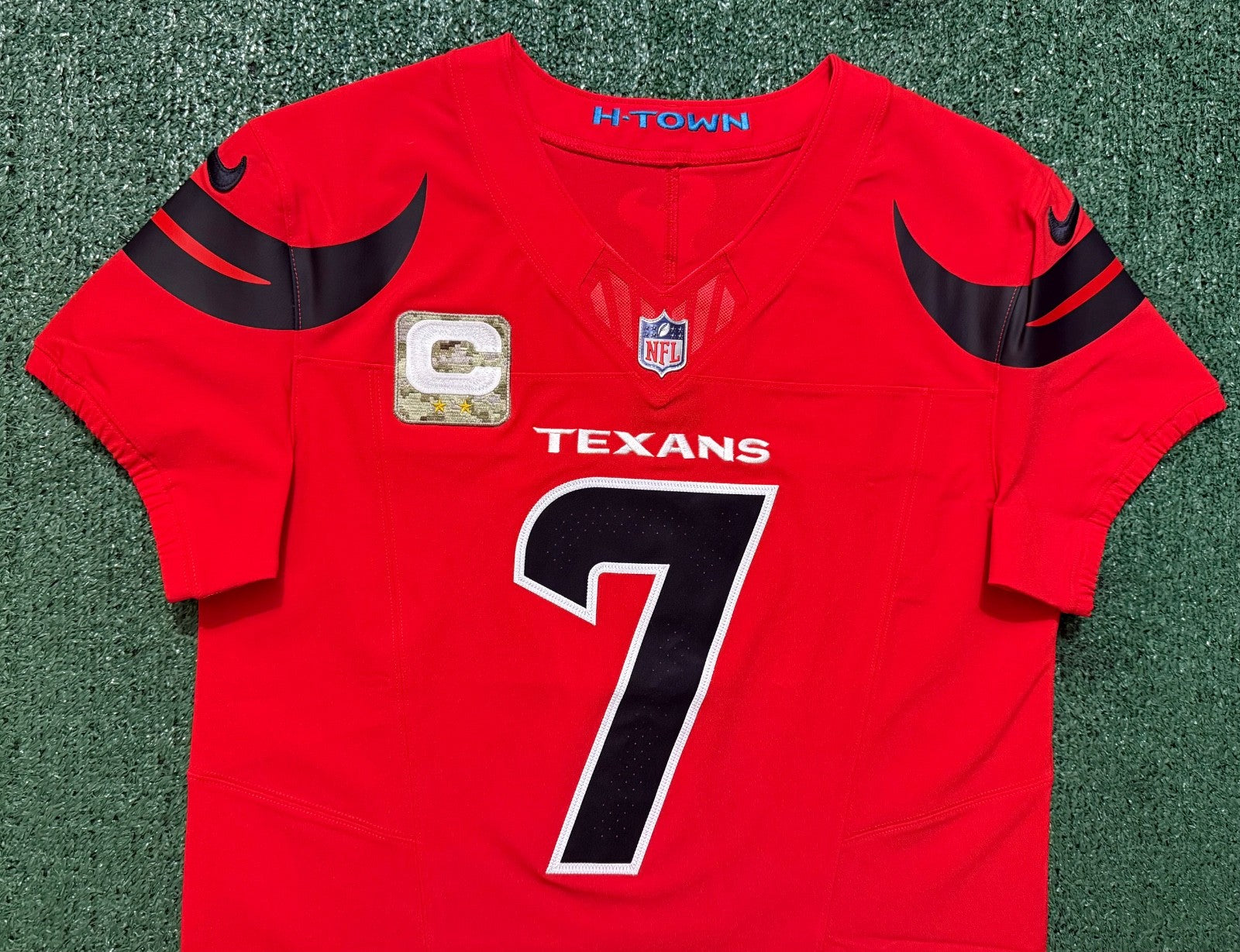 CJ Stroud Houston Texans Jersey #7 Nike Vapor Fuse Elite Red Size 40 (M) NFL