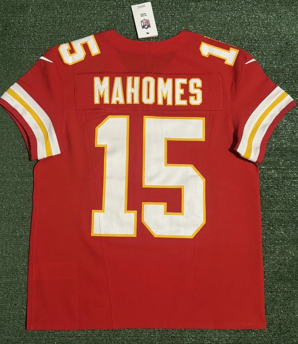 Patrick Mahomes Kansas City Chiefs Jersey #15 Nike Vapor FUSE Elite Red Size 44 (L) NFL